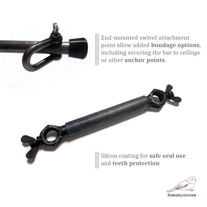 steel bdsm bondage strappado bar or reverse fiddle for forced position