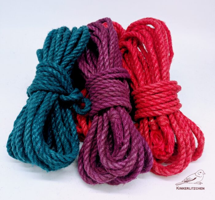 Premium Shibari Hemp Rope - BRIGHT RED - Image 4