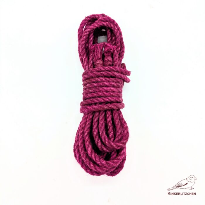Premium Shibari Hemp Rope - JAM PURPLE - Image 3