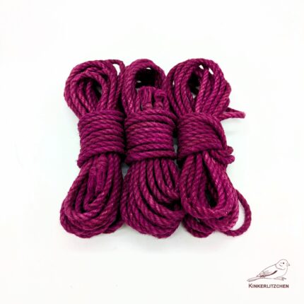 Premium Shibari Hemp Rope - JAM PURPLE