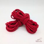 Premium Shibari Hemp Rope - BRIGHT RED - Image 5