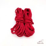 Premium Shibari Hemp Rope - BRIGHT RED - Image 2