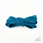 Premium Shibari Hemp Rope - TURQUOISE BLUE - Image 8