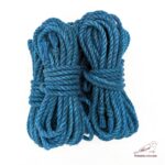 Premium Shibari Hemp Rope - TURQUOISE BLUE - Image 5