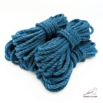Premium Shibari Hemp Rope - TURQUOISE BLUE - Image 11