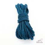 Premium Shibari Hemp Rope - TURQUOISE BLUE - Image 6