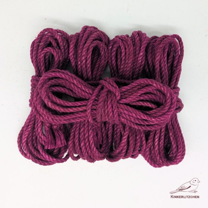 Premium Shibari Hemp Rope - JAM PURPLE - Image 5