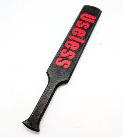 "Useless" long black paddle