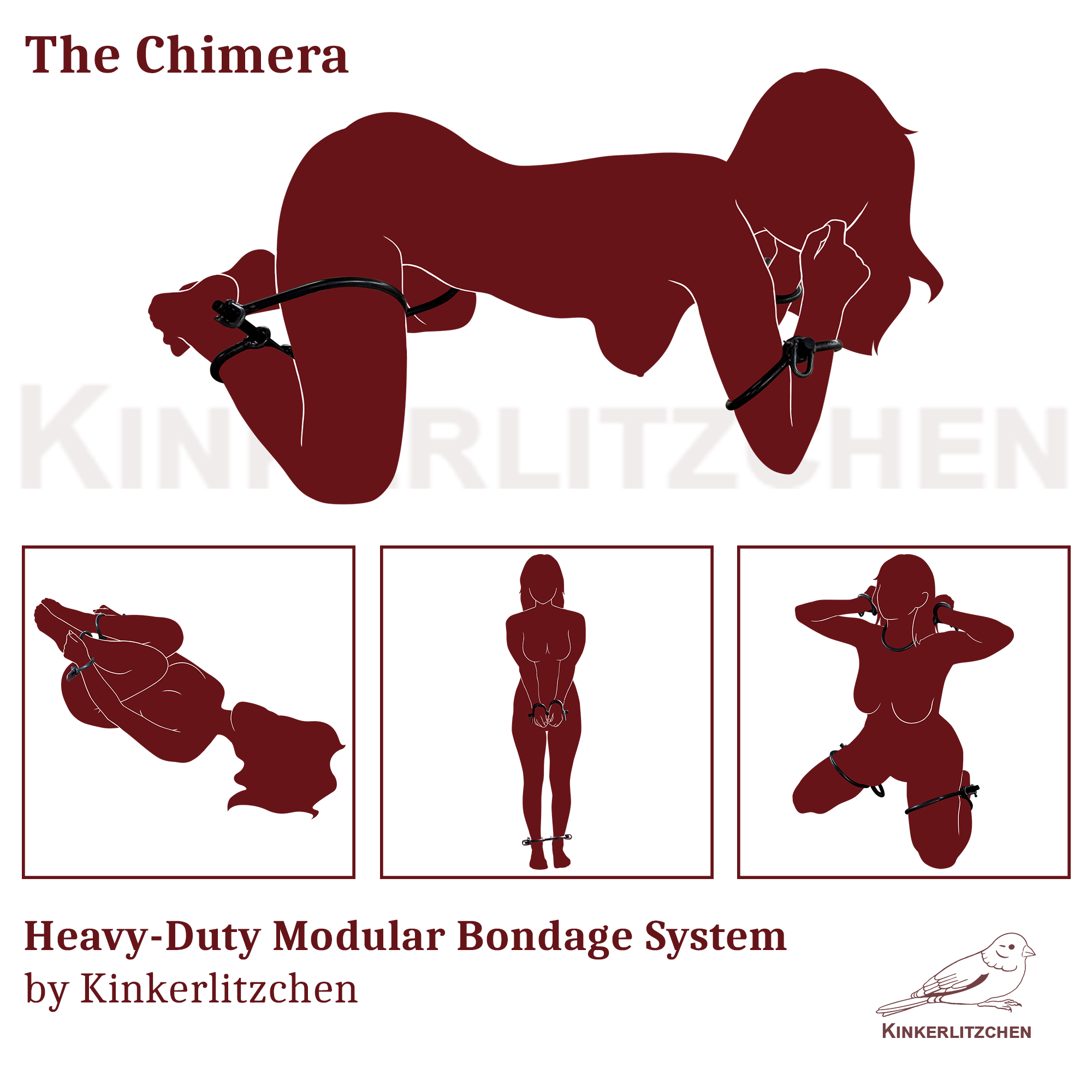 Red-Lady_Chimera-Collage_01 The Chimera Bondage System - Image 1